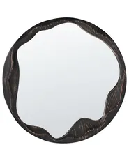 Väggspegel LANGON 60 cm 60 cm Furu Mörkbrun_1003374
