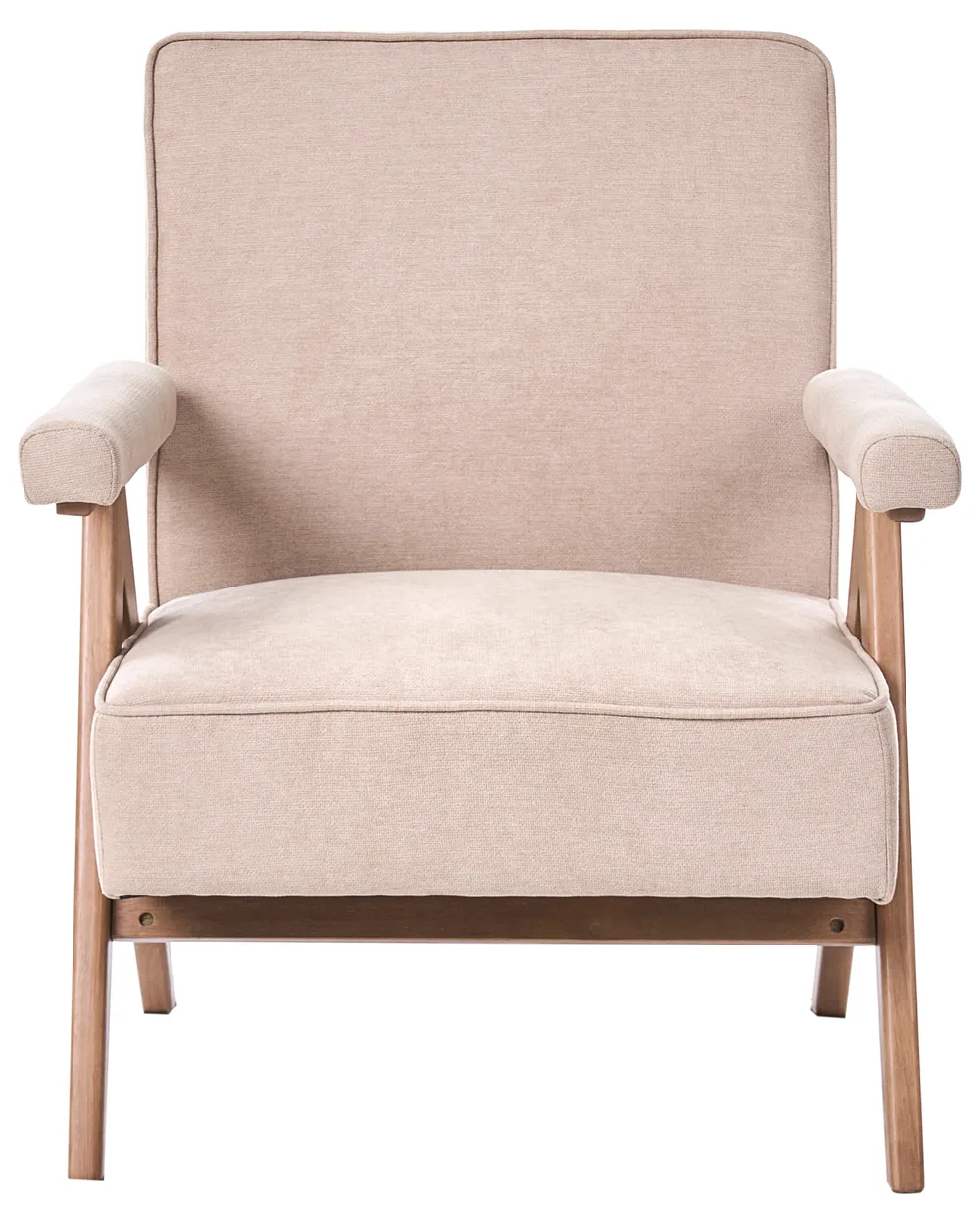 Armchair EVJE Faux Linen Beige_1061358