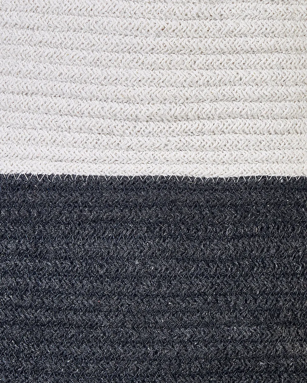 Set of 2 Baskets PAZHA Cotton Black_840620