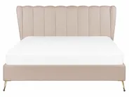 Bed Velvet MIRIBEL 160 x 200 cm (EU King Size) Taupe_870577