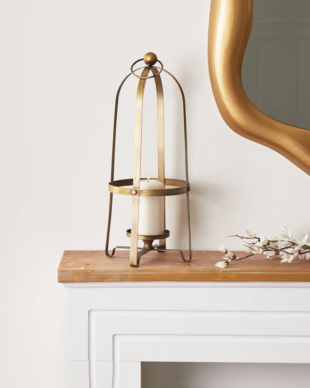 Candle Holder MARAWI 48 cm Metal Gold