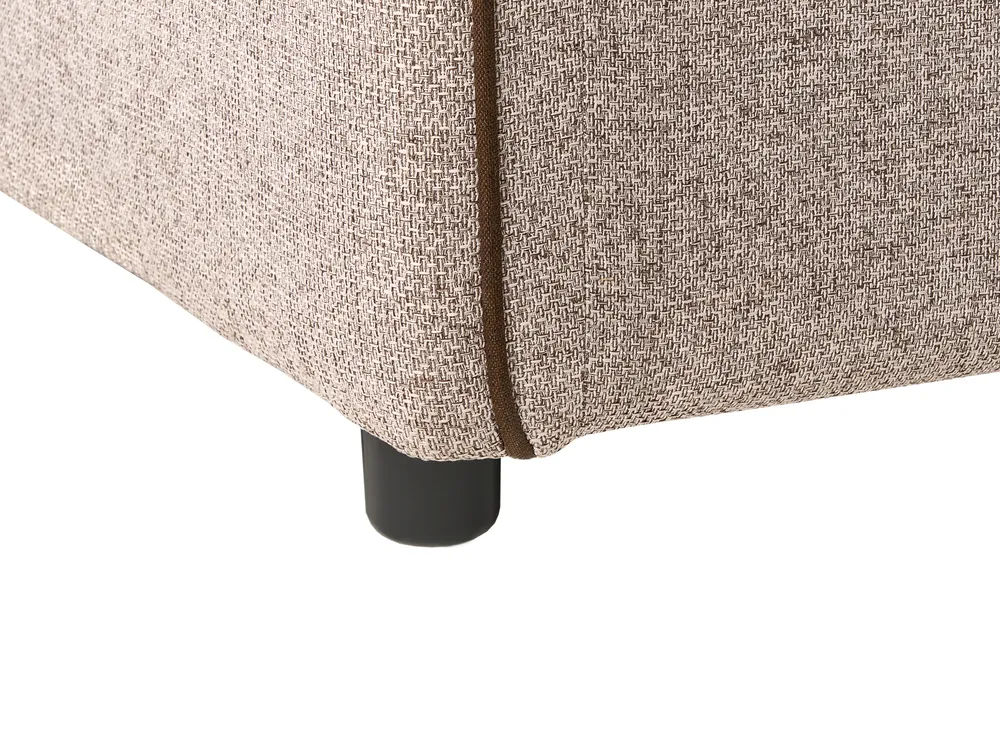 Sofa Bed 2 Seater ISHOJ Fabric Light Brown_940003
