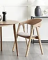 Set of 2 Dining Chairs YUBA Wood Light Grey