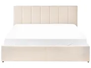 Ottoman Bed DREUX Velvet Light Beige 160 x 200 cm (EU King Size)_1012270