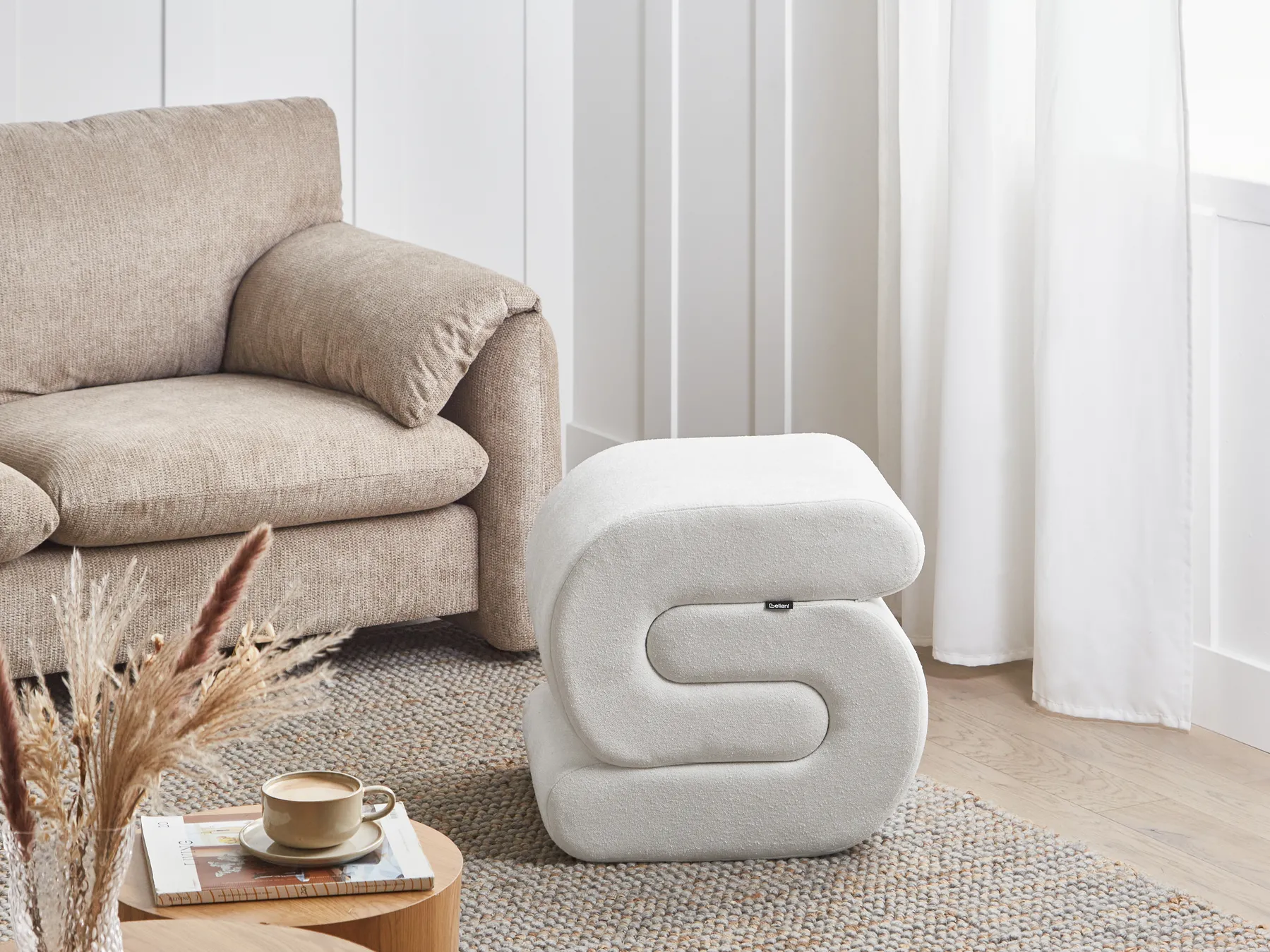 Sittpuff ARCADIA Chenille Off-White_992357