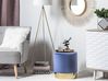 Pouffe SOPHIA Velvet Navy Blue