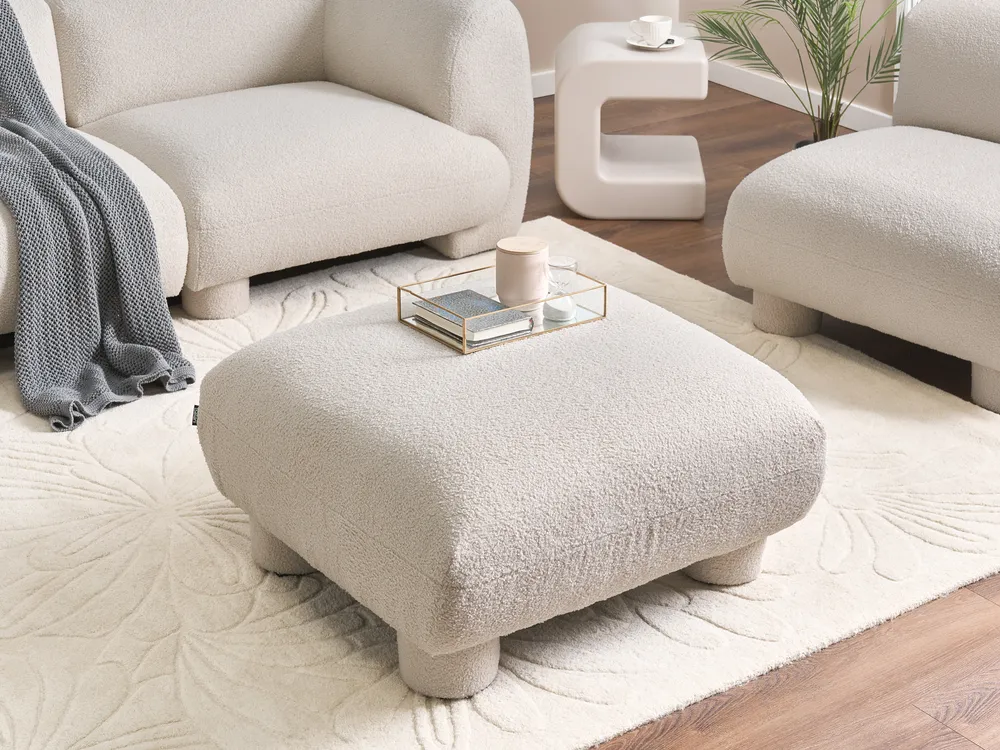 Ottoman MJALBI Boucle Off-White