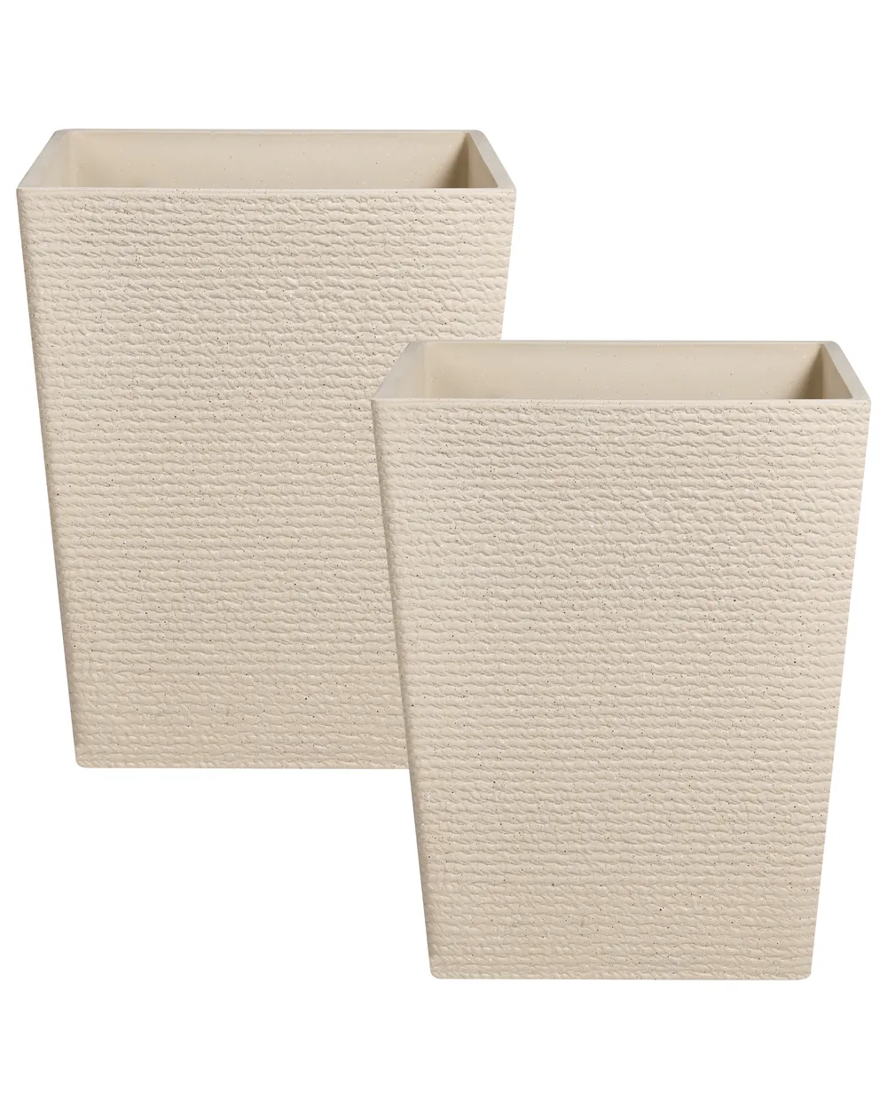 Sett med 2 plantepotter CYRODALIS 42 cm Beige_1133035
