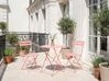 Bistro Set Folding FIORI Metal Coral