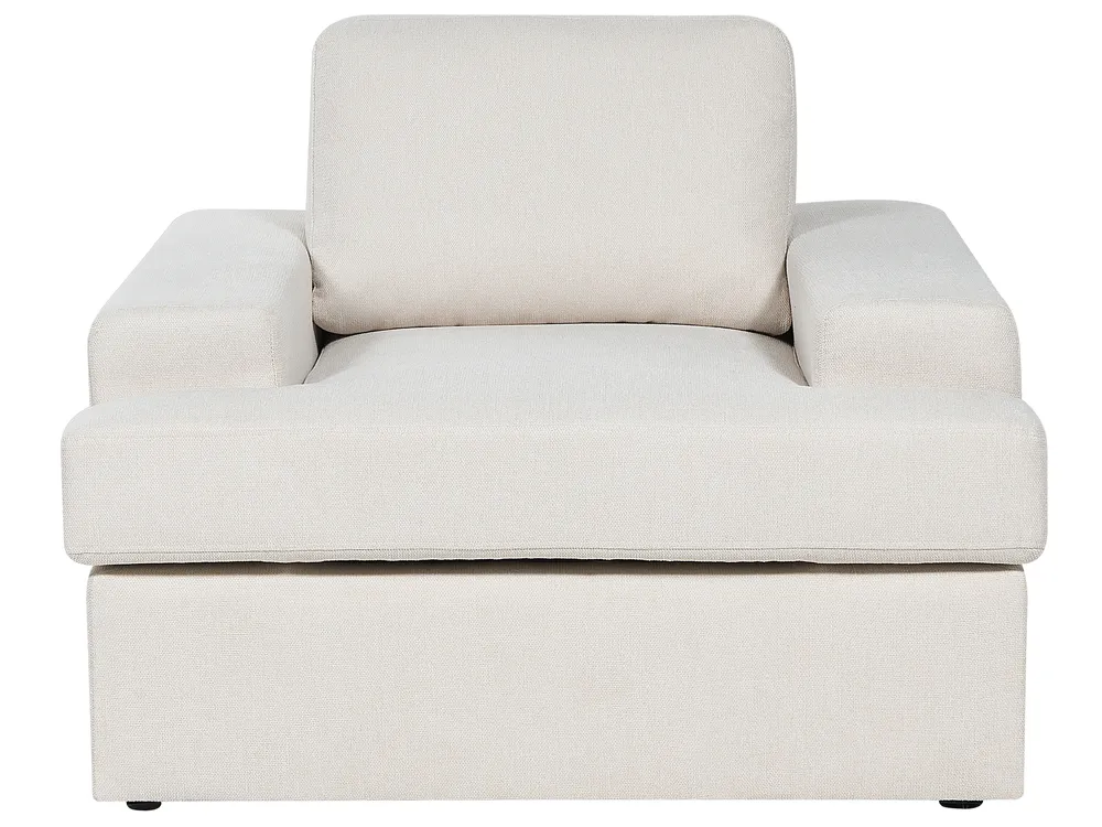 Living Room Set 4 Seater ALLA Fabric Light Beige_893955