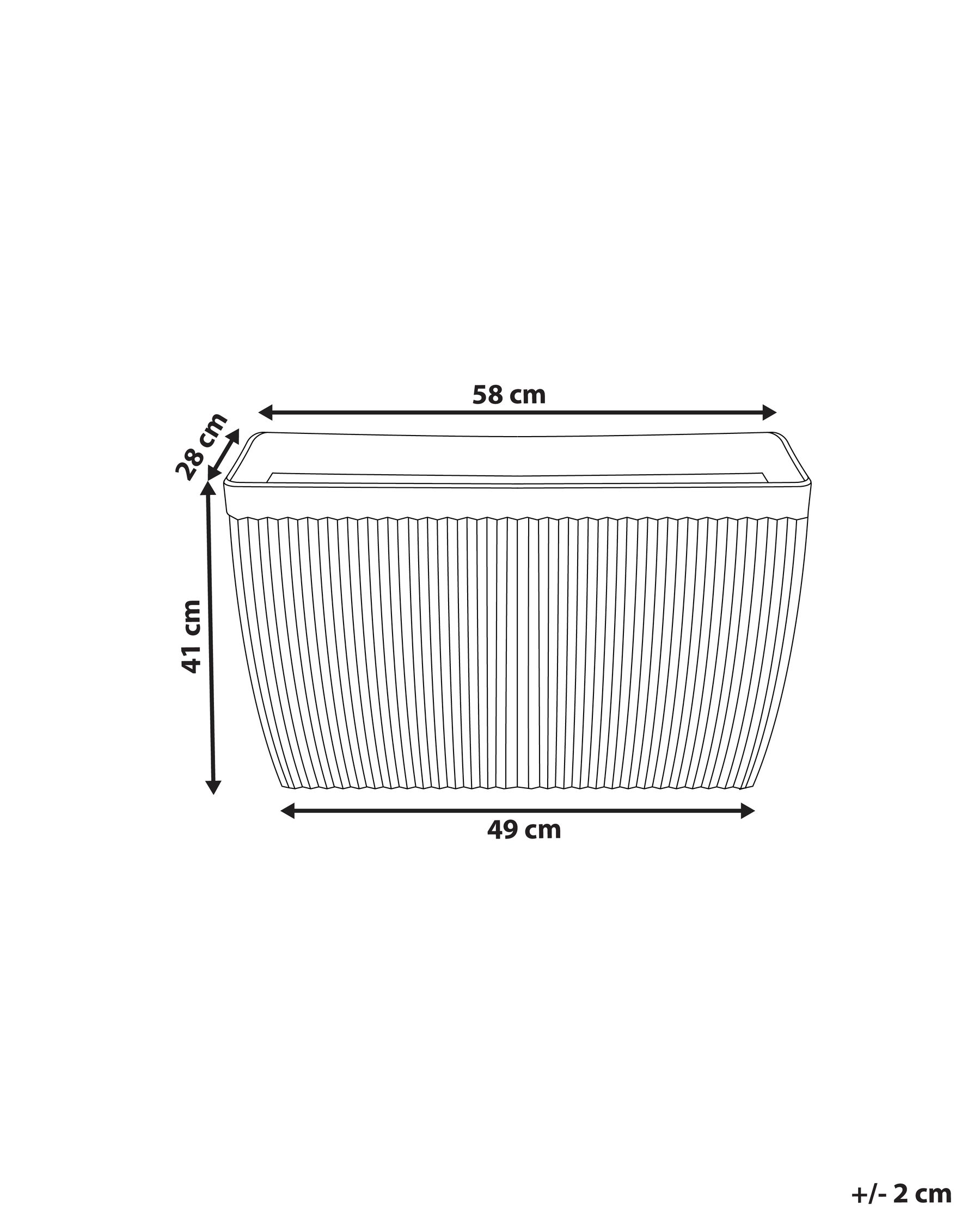 Plant Pot SISAL 58 cm Beige_954215