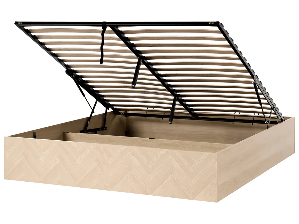 Ottoman Bed Light Brown ETEL Various Sizes