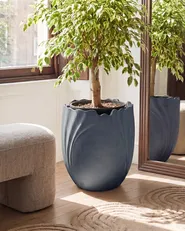 Plant Pot ARPONE 44 cm Dark Grey_1082370