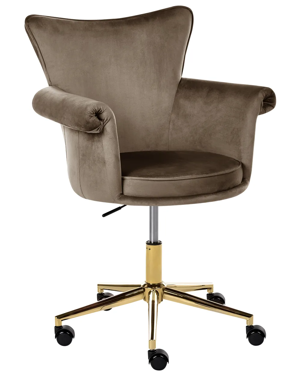 Desk Chair VELENCIA Velvet Brown