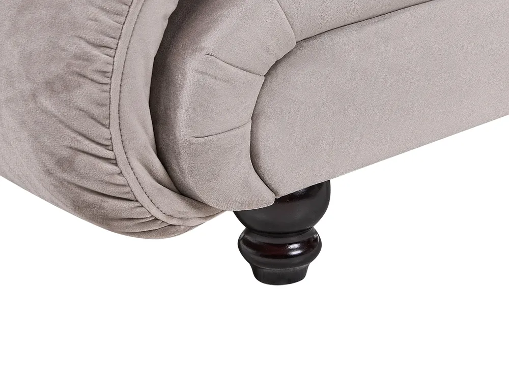 Right-Hand Chaise Longue LORMONT Fabric Taupe_881722