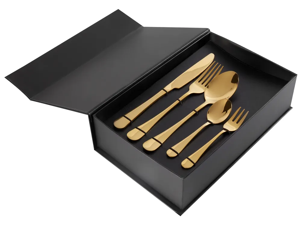 30 Piece Cutlery Set FUSILLI Gold_902815