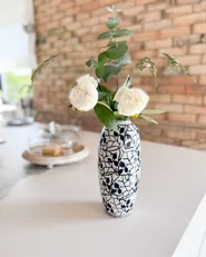 Blomvas MUTILENE 25 cm Stengods Vit_1085832