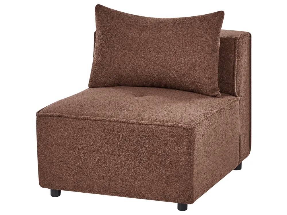 Modular Sofa 3 Seater AXEBO Boucle Brown_1075841