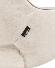 Ruokatuolisetti 2 kpl pyörivä LOURES Kangas Vaaleanbeige_945646