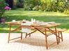 Garden Dining Table TINDARI 180 cm 90 cm Bamboo Light Brown