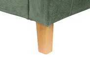 Sofa Bed 3 Seater VEHKOO Fabric Dark Green_914643