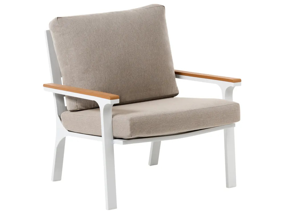 Trädgårdssoffgrupp med bord 4-sits ORERO Taupe_1027766