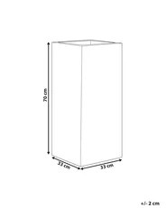 Kukkaruukku DION 33 cm Vaaleanharmaa_896522