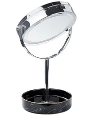 Makeup Mirror LED SAVOIE Black/ Silver_847893