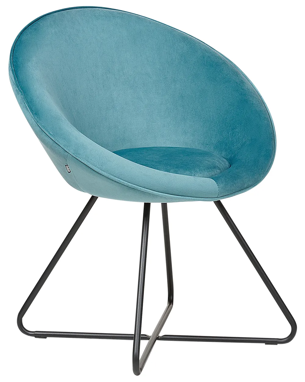 Dining Chair FLOBY II Velvet Light Blue