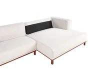 Corner Sofa 4 Seater VENG Fabric Light Beige Left Hand_994991