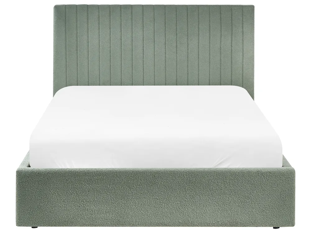Ottoman Bed VION Boucle Green 140 x 200 cm (EU Double)_1042747
