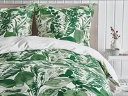 Duvet Cover Set GREENWOOD 155 x 220 cm Sateen Cotton Green_803089