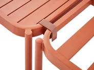 Loungesett til hagen med bord 2-seters TERRACINA Metall Oransje_826681