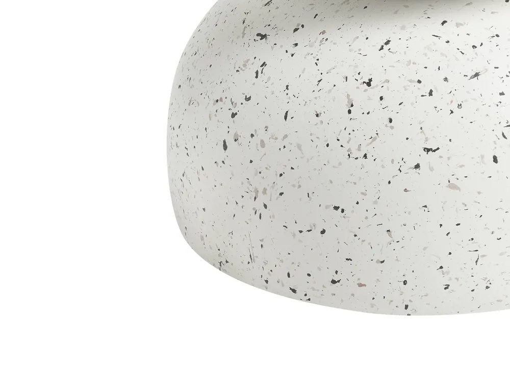 Side Table FALIRO 37 cm 37 cm Terrazzo Effect Off-White_1043471