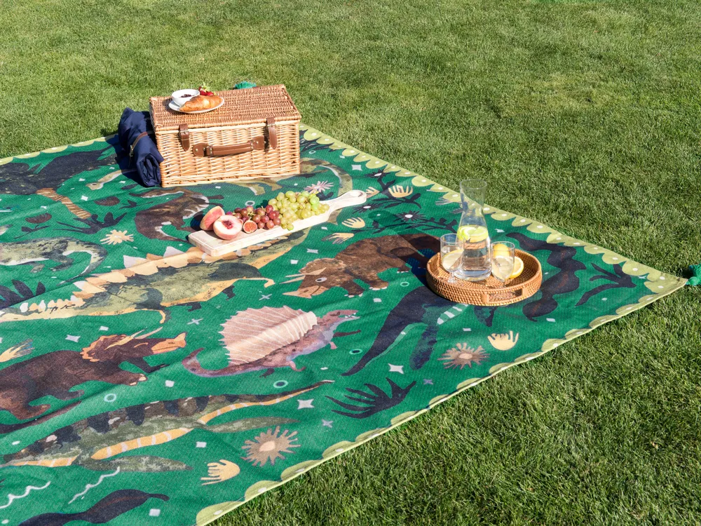 Picnic Blanket TUZIANI 200 x 200 cm Green_942334