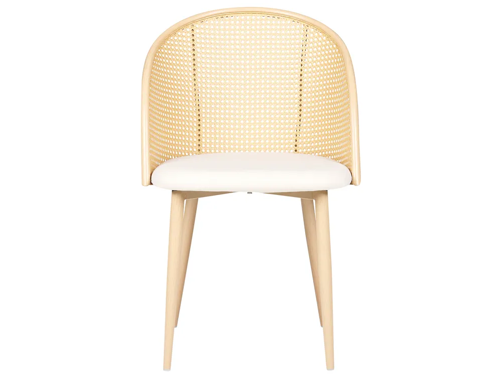 Ruokatuolisetti 2 kpl CORNELL Metalli Vaaleanbeige_888137