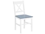 Dining Set MOANA Pine Wood White 4 Seater_781130