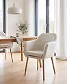 Dining Chair YORKVILLE II Velvet Off-White