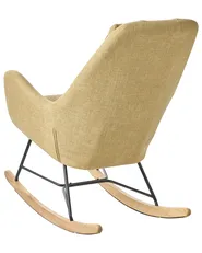 Rocking Chair ARRIE Fabric Yellow_745344