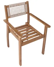 Set of 2 Garden Chairs SUMIRAGO Acacia Wood Light Brown_1044615
