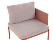 Loungesett til hagen med bord 2-seters TERRACINA Metall Oransje_826679