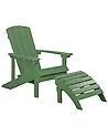 Puutarhatuoli ADIRONDACK rahilla Vihreä