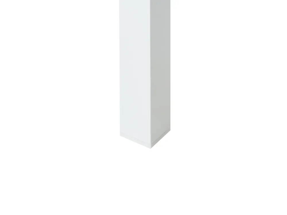 Utdragbart trädgårdsmatbord SKALOMA 180/240 cm 90 cm Metall Vit_921917