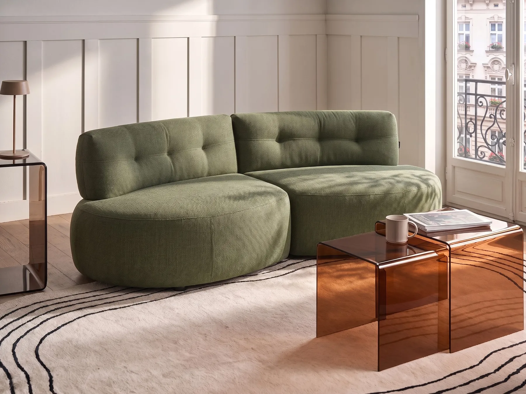 Soffa 3-sits LAERDAL Grön_1062031