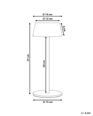 Wireless LED Table Lamp GUDER with Dimmer Metal Blue_1042223