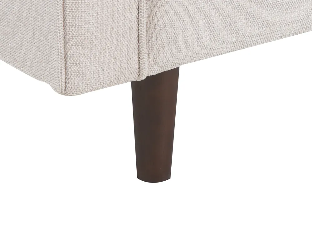 Living Room Set 6 Seater NURMO Fabric Light Beige_896217
