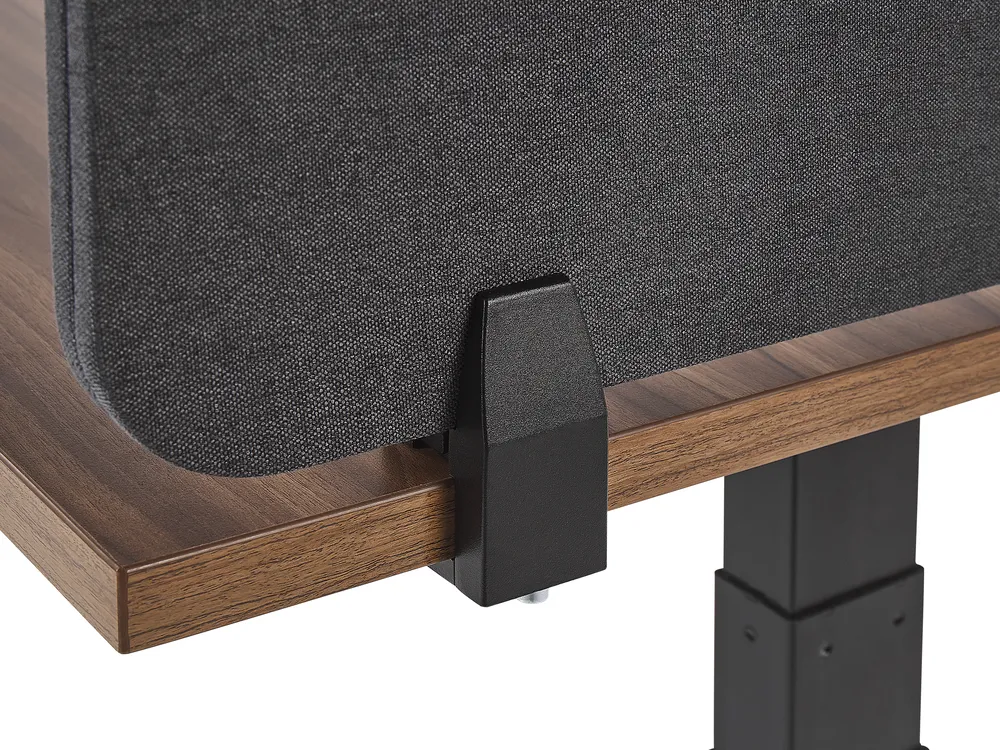 Desk Screen WALLY 160 x 40 cm Dark Grey_800733