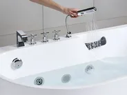 Massagebadkar SAYULA 1700 x 800 mm Vit Vänstervänd_1029507