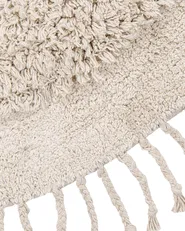 Rug BITLIS Light Beige ø 140 cm Cotton_837848