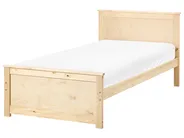 Säng med lamellram Furu DAUPHIN 90 x 200 cm Ljusbrun_1059775